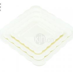 花邊正方餐盤(4、6PCS