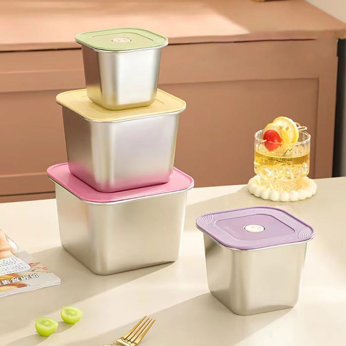 201#不銹鋼保鮮盒套裝