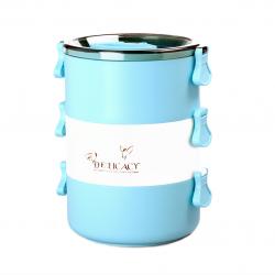 可伊圓形三層便當盒（小