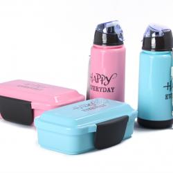 雙層便當盒+300CC水壺