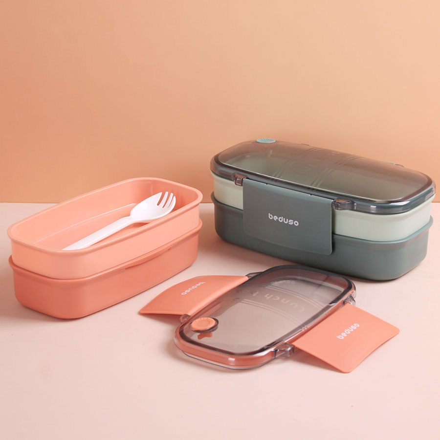 可伊雙層便當(dāng)盒(中號(hào)/