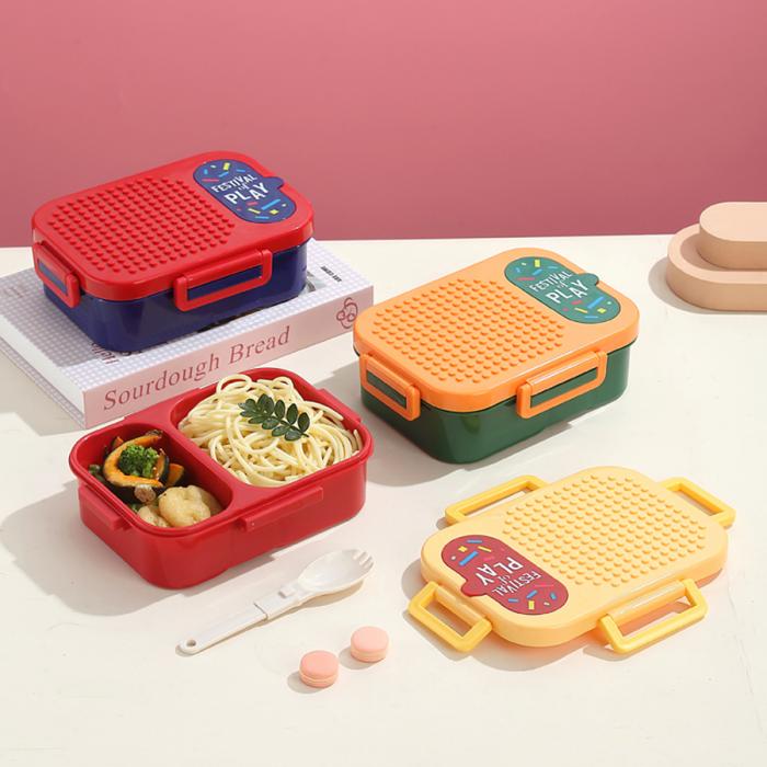 獨立密封積木塑料餐盒